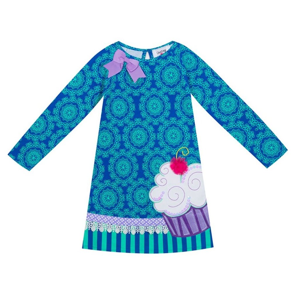 Counting Daisies Cupcake & Bow Dress Size 3T